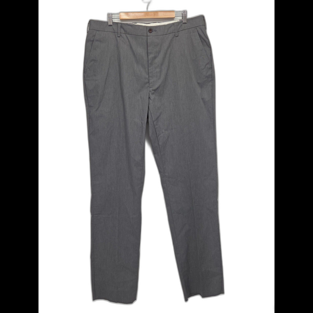 New Orvis Most Comfortable Chinos Mens 40 Gray Unhemmed Stretch Pants 9852